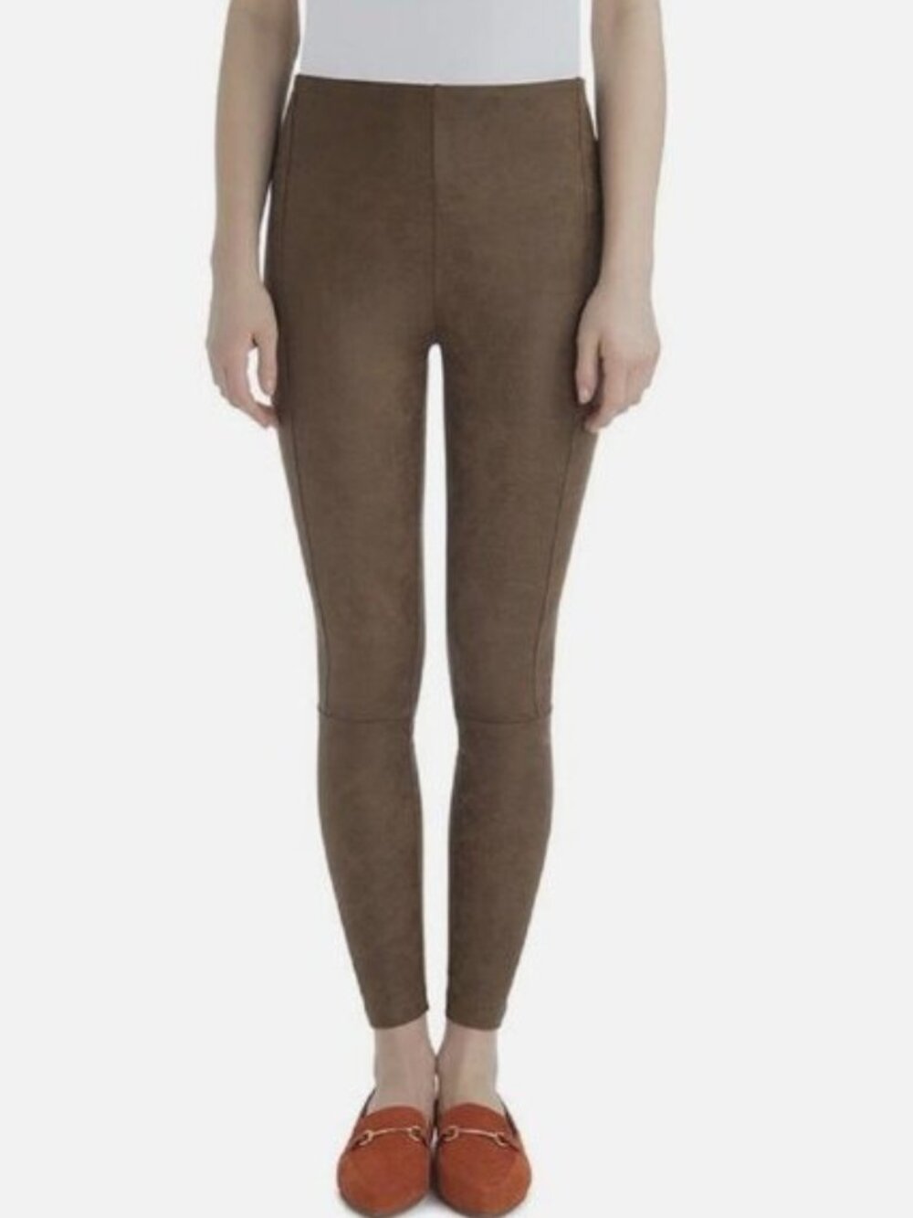 Lysse Buffed Suede Legging in Brown Style 1513 - Size M